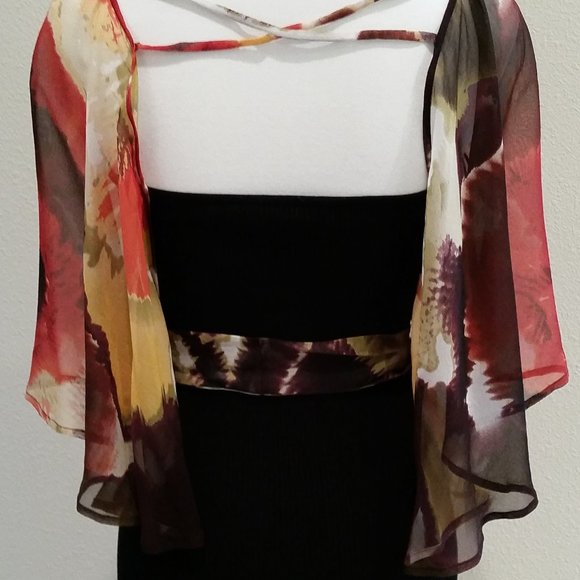 Bebe Black & Red Top - Picture 4 of 5